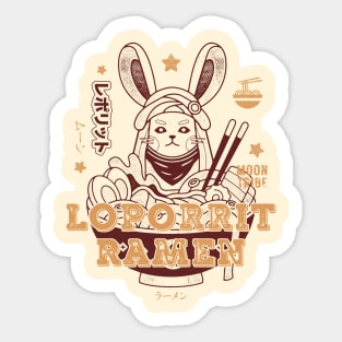 Loporrit Ramen Grunge Sticker